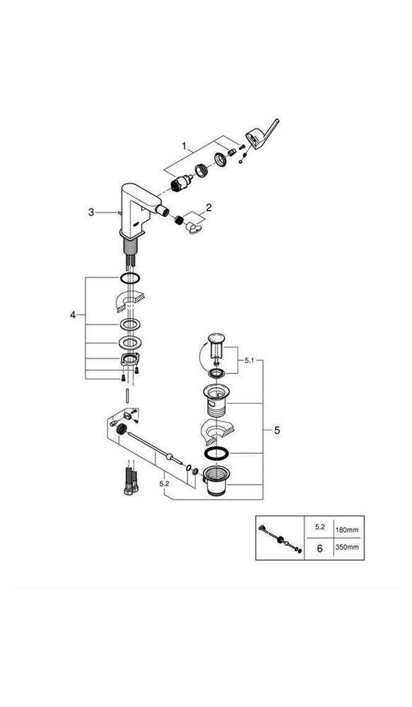 GROHE EH-Bidetbatterie Plus 1/2Zoll chr chrom