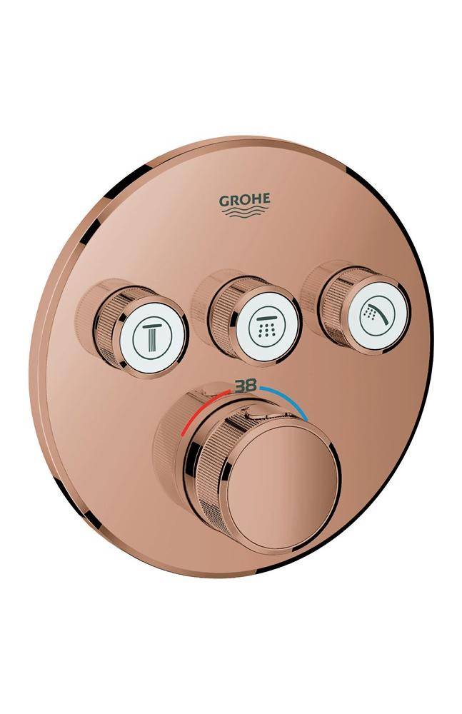 GROHE Thermostat Grohtherm SmartControl rd 3 ASV wa sun warm sunset