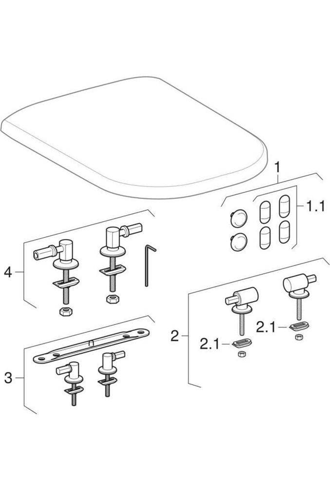 Geberit WC-Sitz SMYLE mit Absenkautomatik weiß