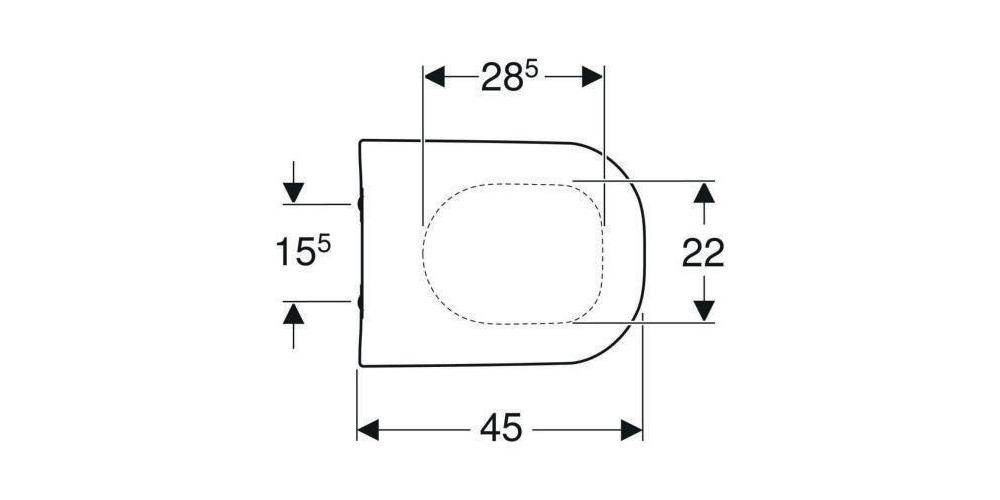 Geberit WC-Sitz SMYLE mit Absenkautomatik weiß