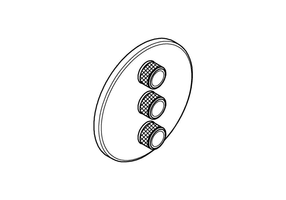 GROHE 3-fach UP-Ventil Grohtherm Smart Control rd 3-fach ha graph