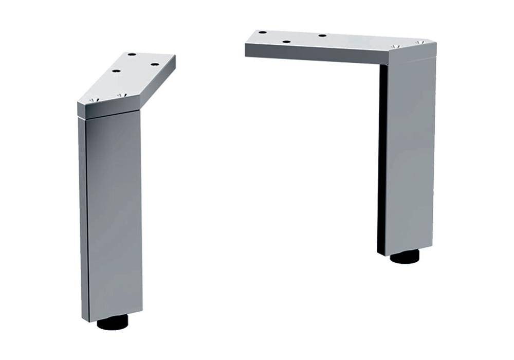 Geberit Möbelfuß SMYLE Square 2 Stück, verchromt Höhe 151 - 154mm