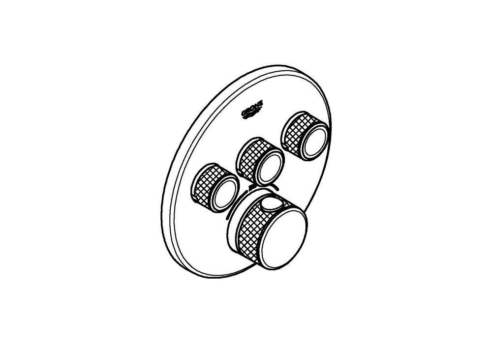 GROHE Thermostat Grohtherm SmartControl rd 3 ASV co sun gebü cool
