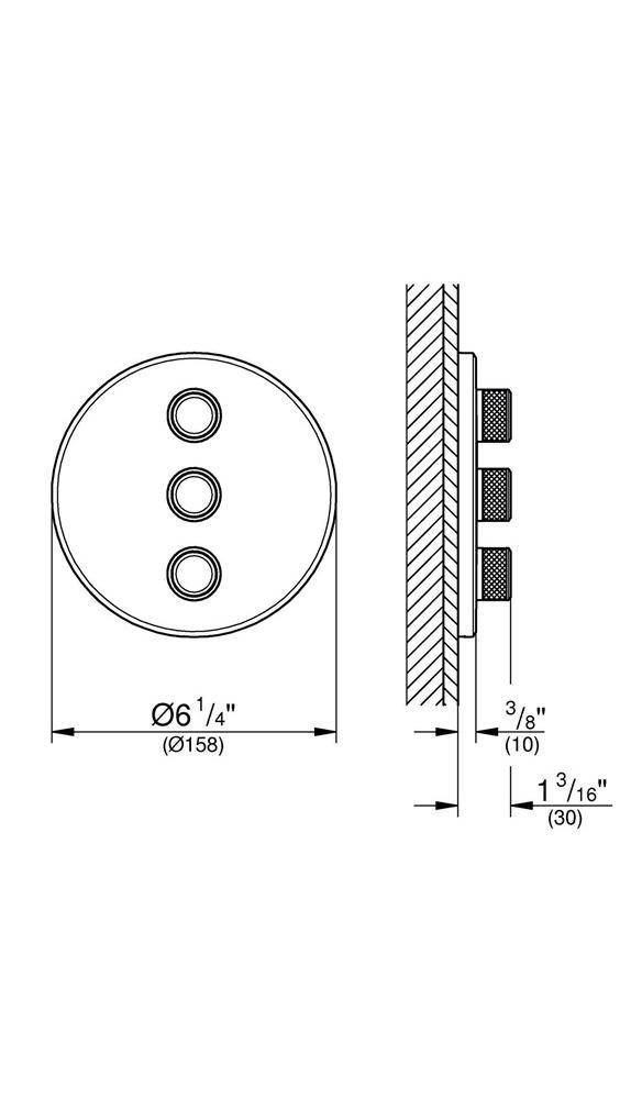 GROHE 3-fach UP-Ventil Grohtherm Smart Control rd 3-fach wa sun gebü