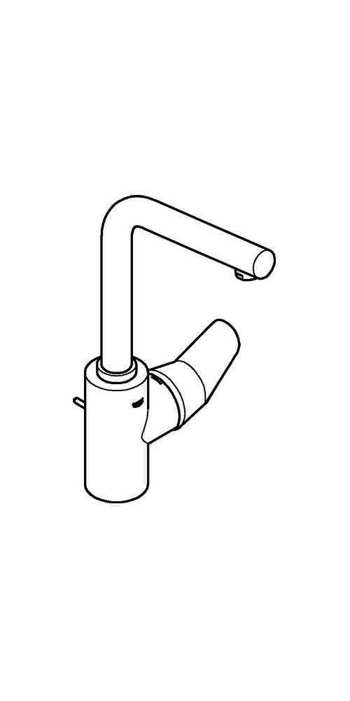 GROHE EH-Waschtischbatterie Eurodisc C 1/2Zoll L-Size chr chrom L-Size