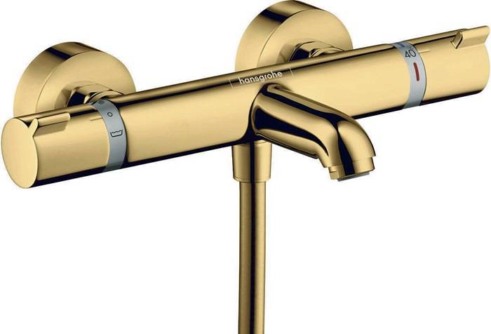 hansgrohe HG Wannenthermostat ECOSTAT COMFORT Aufputz polished gold