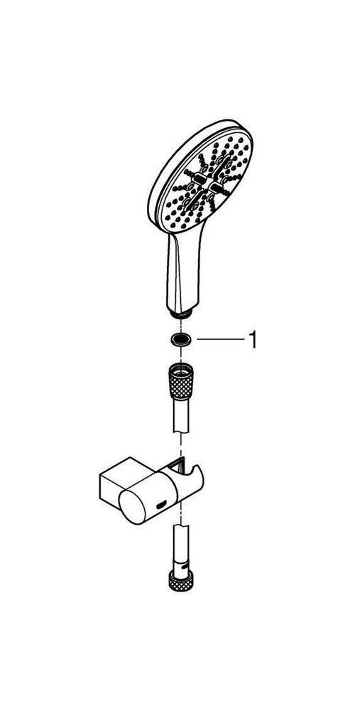 GROHE Wandhalterset Rainshower SmartActive 130 chr chrom verstellbar