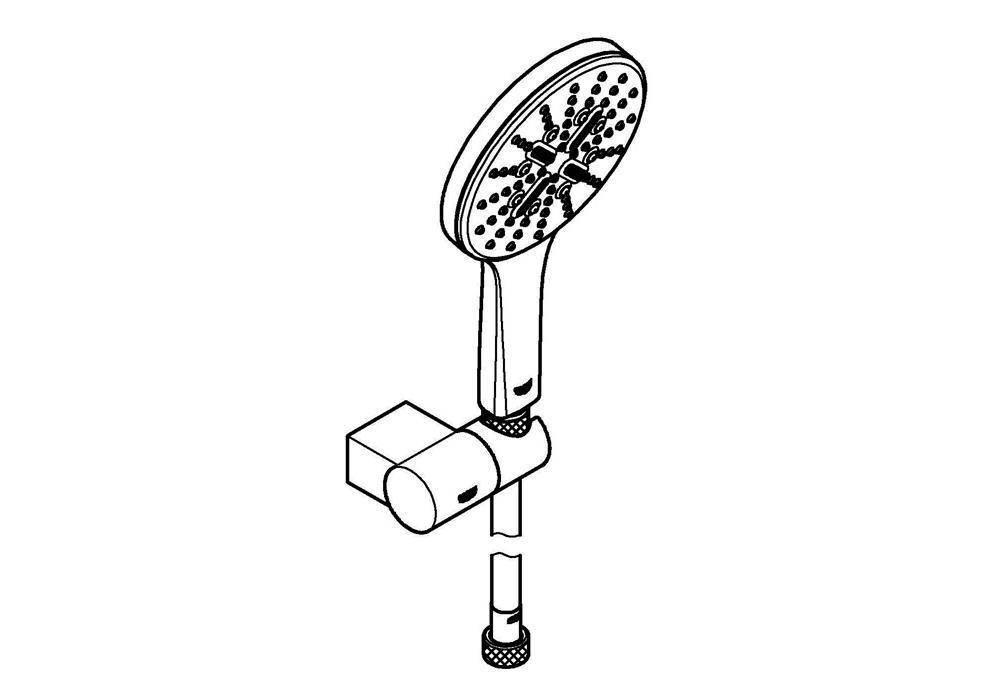 GROHE Wandhalterset Rainshower SmartActive 130 chr chrom verstellbar