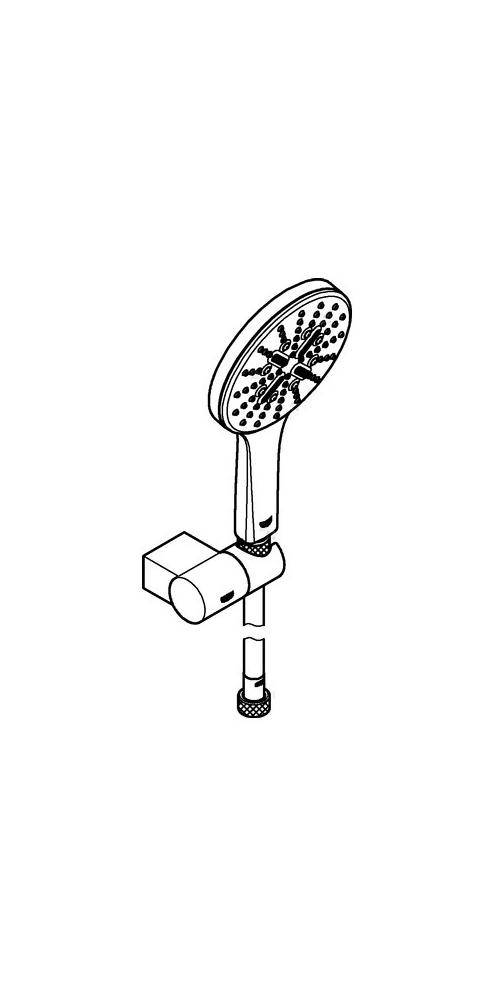 GROHE Wandhalterset Rainshower SmartActive 130 chr chrom verstellbar