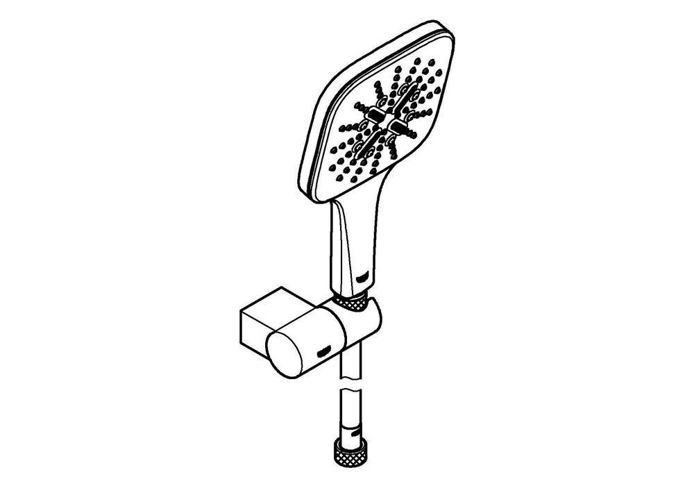 GROHE Wandhalterset Rainshower SmartActive 130 chr chrom verstellbar