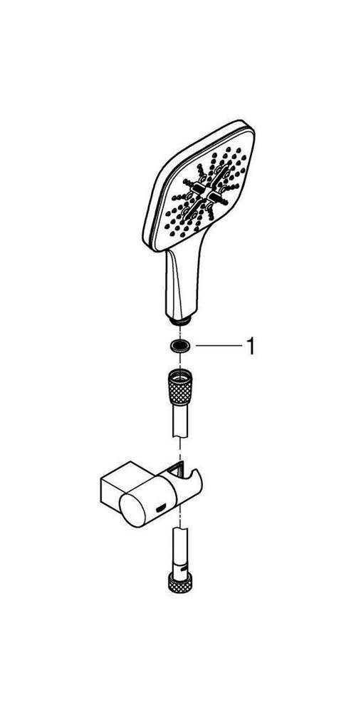 GROHE Wandhalterset Rainshower SmartActive 130 chr chrom verstellbar