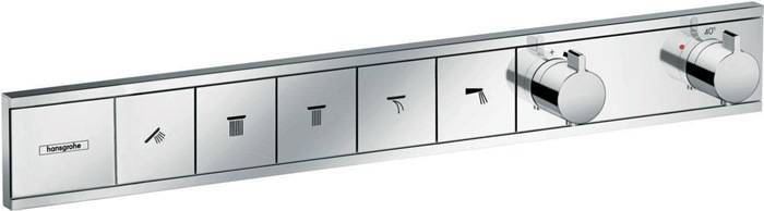 hansgrohe HG Fertigmontageset RAINSELECT f UP-Thermostat 5 Verbr