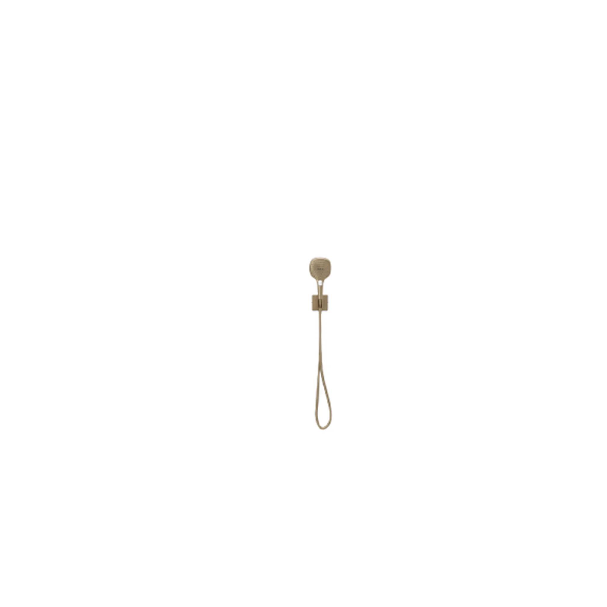 Kleine goldene Aufhängeschlaufe oder ein Anhänger auf weißem Hintergrund.