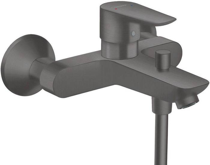 hansgrohe HG Einhebel-Wannenmischer TALIS E Aufputz brushed black