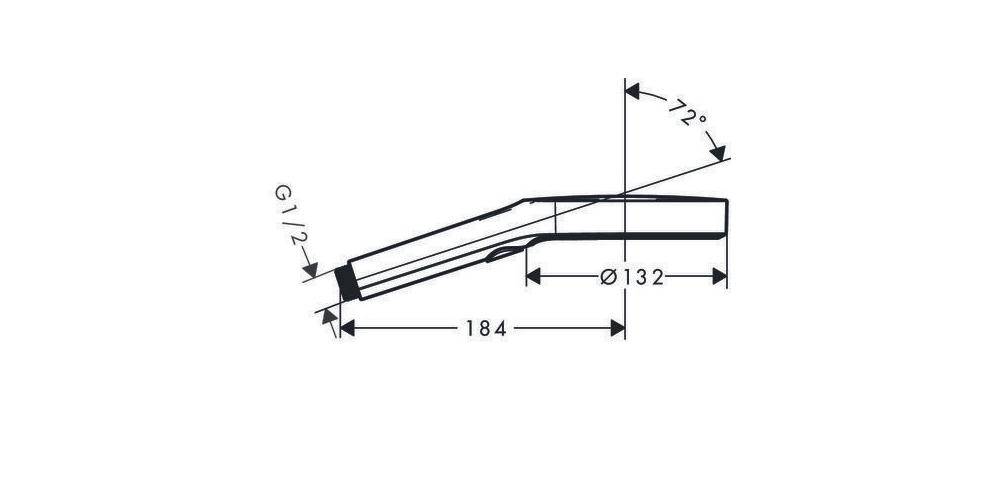 hansgrohe HG Handbrause RAINFINITY 130 3jet chrom