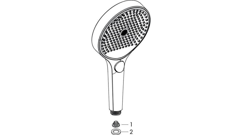 hansgrohe HG Handbrause Rainfinity 130 3jet EcoSmart Version