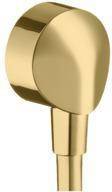Ein goldener, zylindrischer Türhebelgriff mit elegantem, modernem Design.