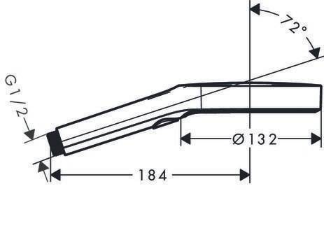 hansgrohe HG Handbrause Rainfinity 130 3jet mattweiss