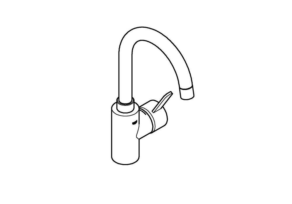 GROHE EH-WT-Batterie Eurosmart 1/2Zoll L-Size chr chrom L-Size