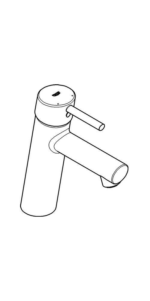 GROHE EH-WT-Batterie Concetto 1/2Zoll M-Size chr chrom M-Size