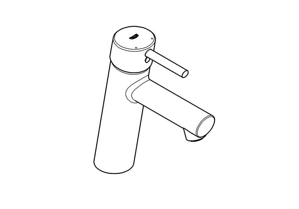 GROHE EH-WT-Batterie Concetto 1/2Zoll M-Size chr chrom M-Size