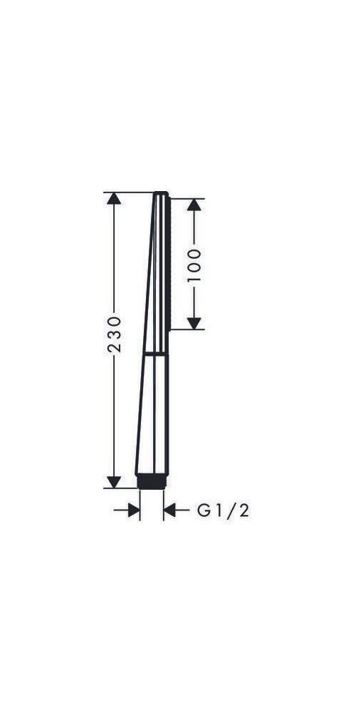 hansgrohe HG Stabhandbrause RAINFINITY 100 1jet chrom