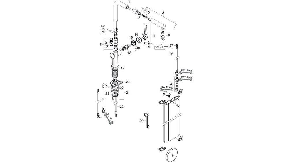 hansgrohe HG Einhebel-Spültischmischer 270 TALIS M Ausziehauslauf,