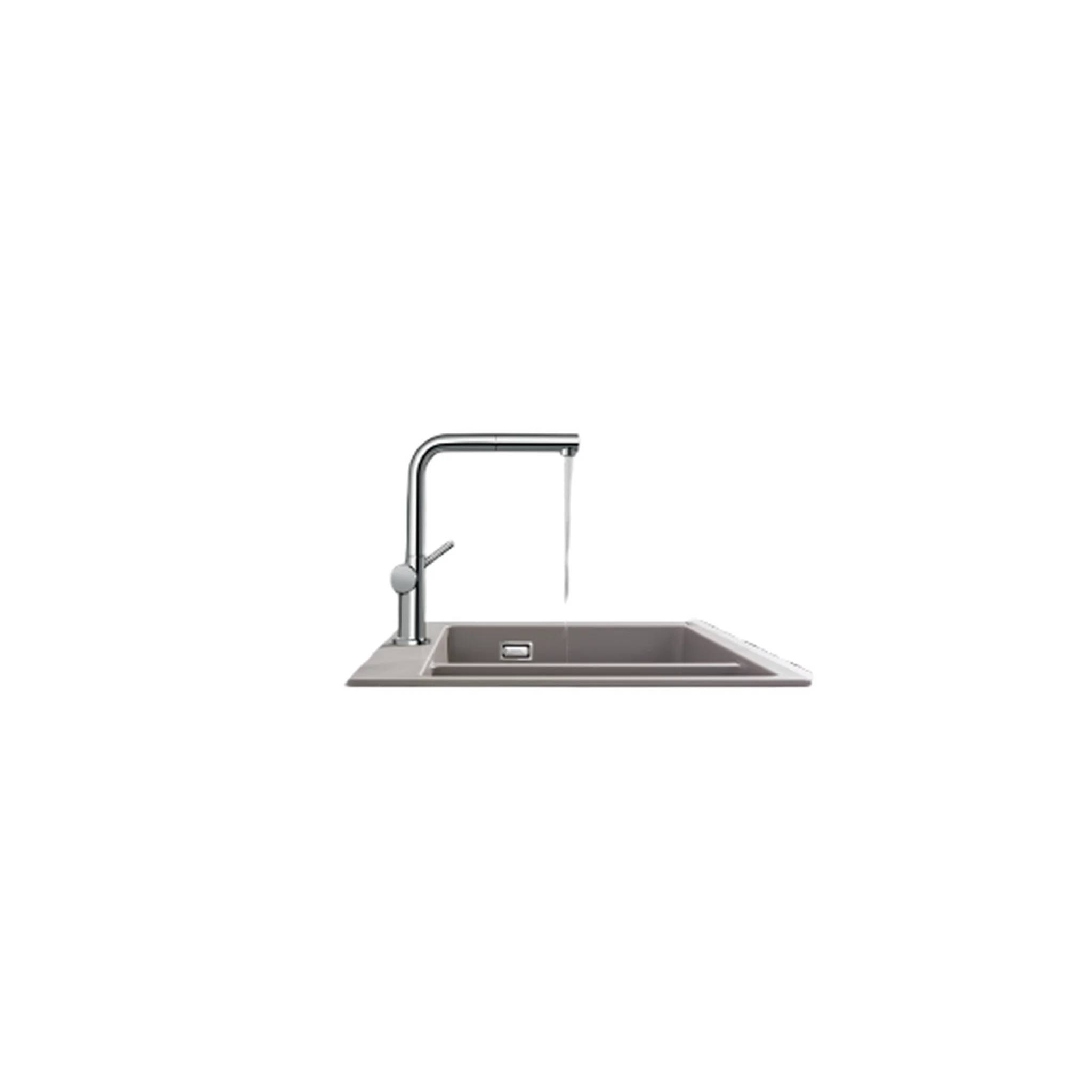 hansgrohe Talis M54 Einhebel-Küchenmischer 270, Ausziehauslauf, 1jet, Chrom, 1 Stk.