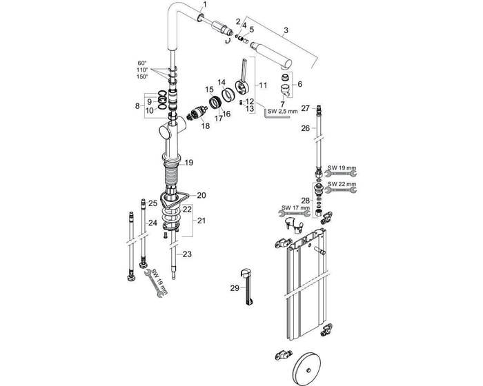 hansgrohe HG Einhebel-Spültischmischer 270 TALIS M Ausziehauslauf mit