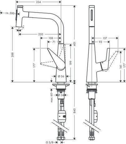 hansgrohe HG Einhebel-Spültischmischer 300 TALIS S mit Ausziehbrause