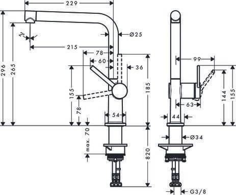 hansgrohe HG Einhebel-Spültischmischer 270 TALIS M chrom
