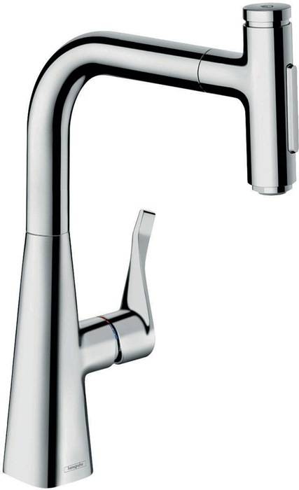 hansgrohe HG Einhebel-Spültischmischer 240 METRIS Ausziehbrause chrom