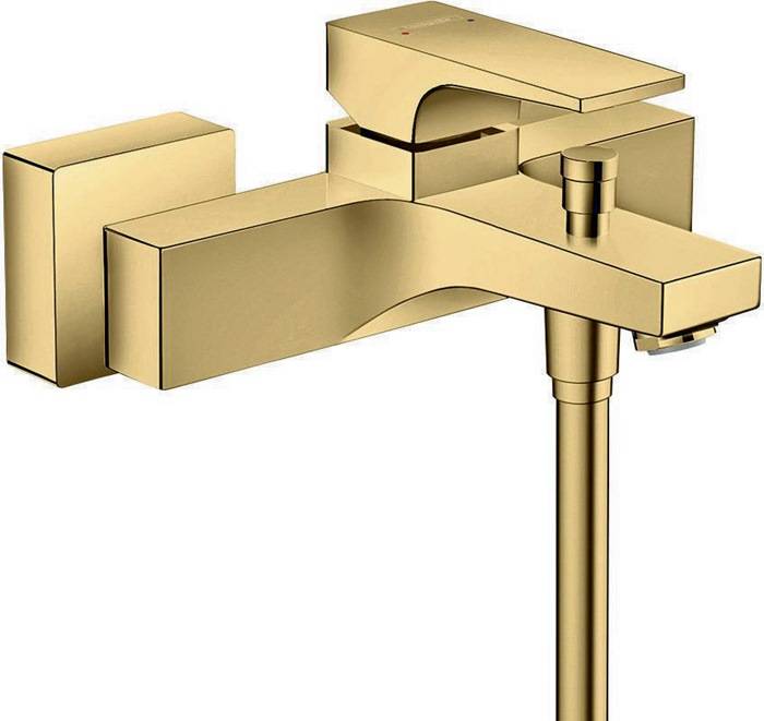 hansgrohe HG Einhebel-Wannenmischer METROPOL Aufputz polished gold