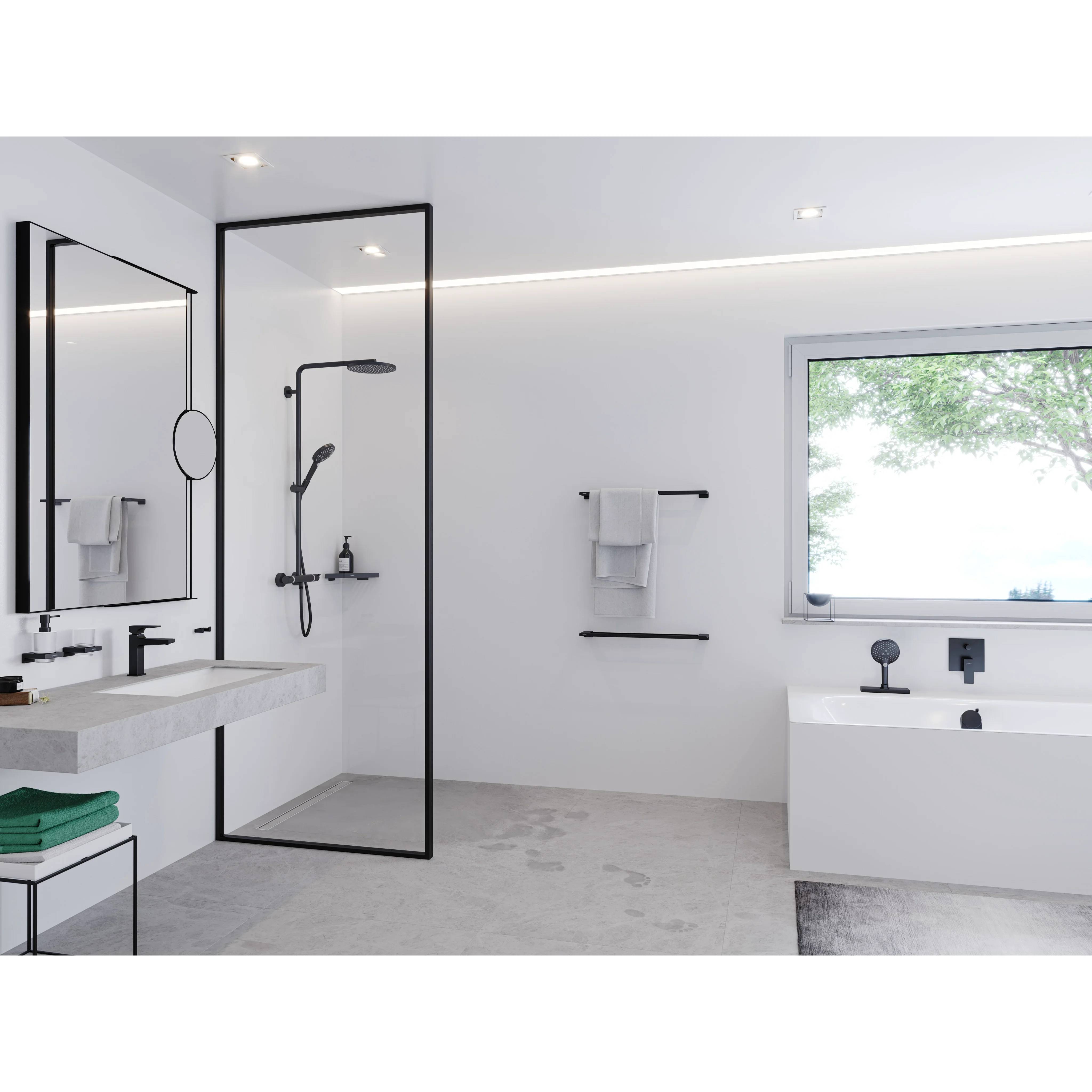 hansgrohe Metropol Einhebel-Wannenmi. UP ZGriff mattschwarz, 1 Stk.