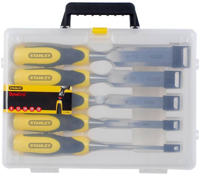 Stechbeitel DIN 5139 DynaGrip 2-16-885 5tlg. 6/12/18/25/32 STANLEY