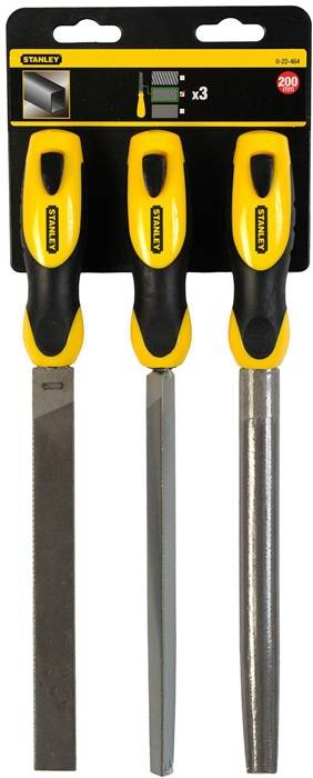 Feilen-Set 0-22-464 3tlg. Hieb2 Klingen-L.150mm DIN 8349/ ISO 234-2:1982 STANLEY