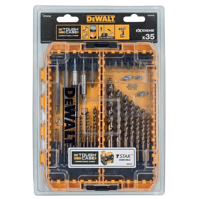 Bit-Bohrer-Set DT70756 35tlg. f.Metall DEWALT