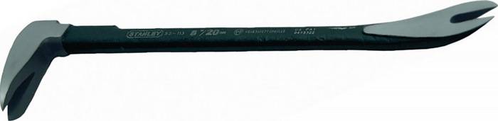 Ein schwarzes Werkzeug mit einer Länge von 8 Zoll oder 20 cm wird horizontal vor einem weißen Hintergrund präsentiert.