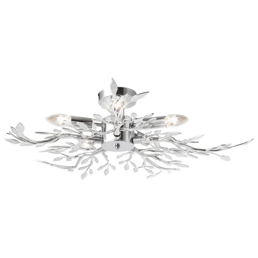 Decken Lampe Blätter Design Beleuchtung Wohn Zimmer Leuchte im Set inklusive LED Leuchtmittel