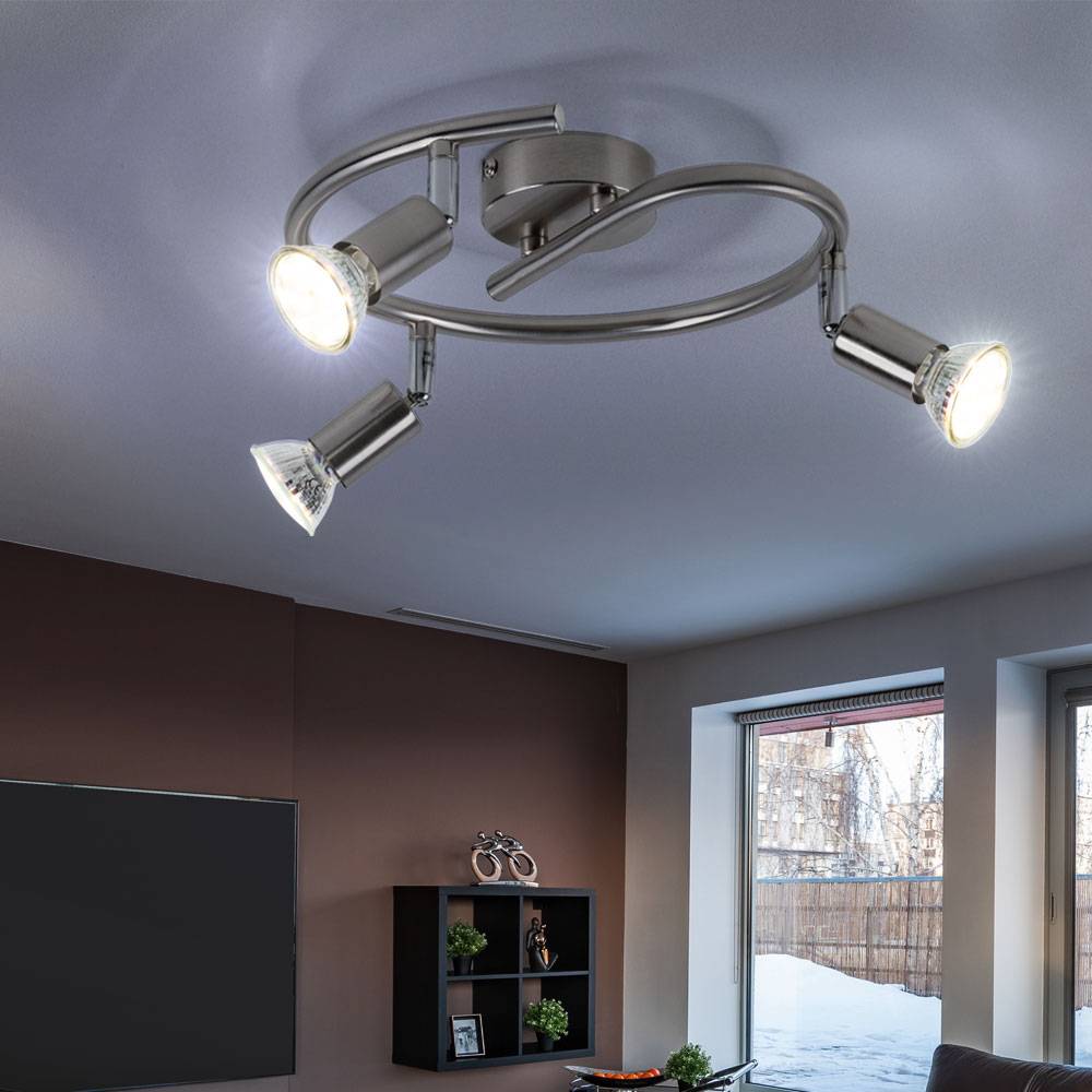 3-flammige 9W LED Deckenlampe Spot Rondell Leuchte Esszimmer Küche Matrix