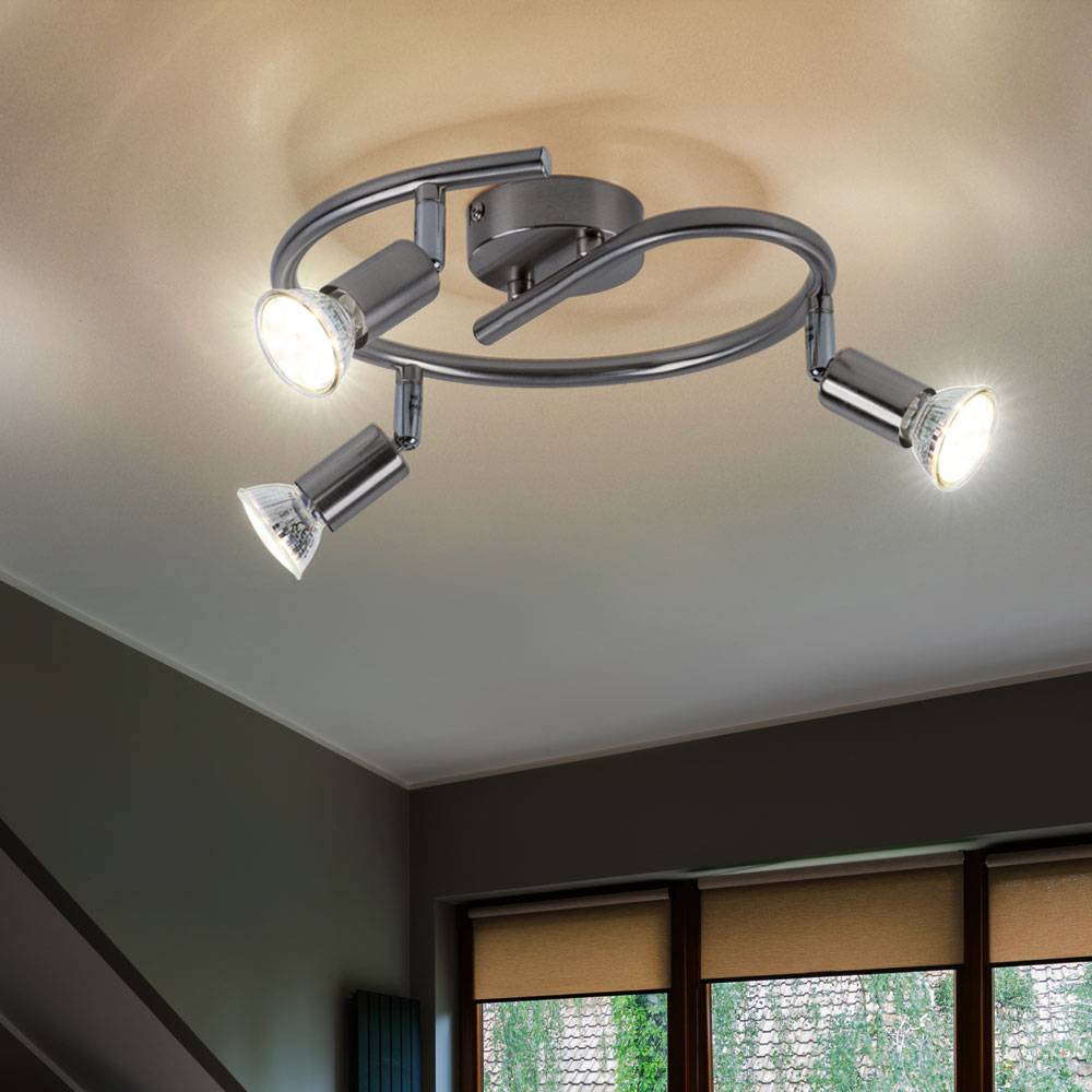 3-flammige 9W LED Deckenlampe Spot Rondell Leuchte Esszimmer Küche Matrix