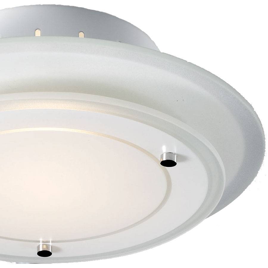 Design Decken Leuchte Lampe Glas rund Beleuchtung im Set inklusive LED Leuchtmittel
