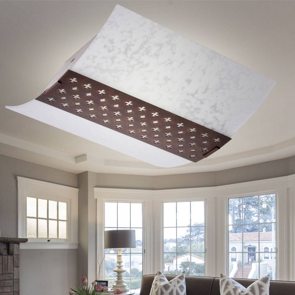 Design Decken Lampe Beleuchtung Glas Strahler Leuchte im Set inklusive LED Leuchtmittel