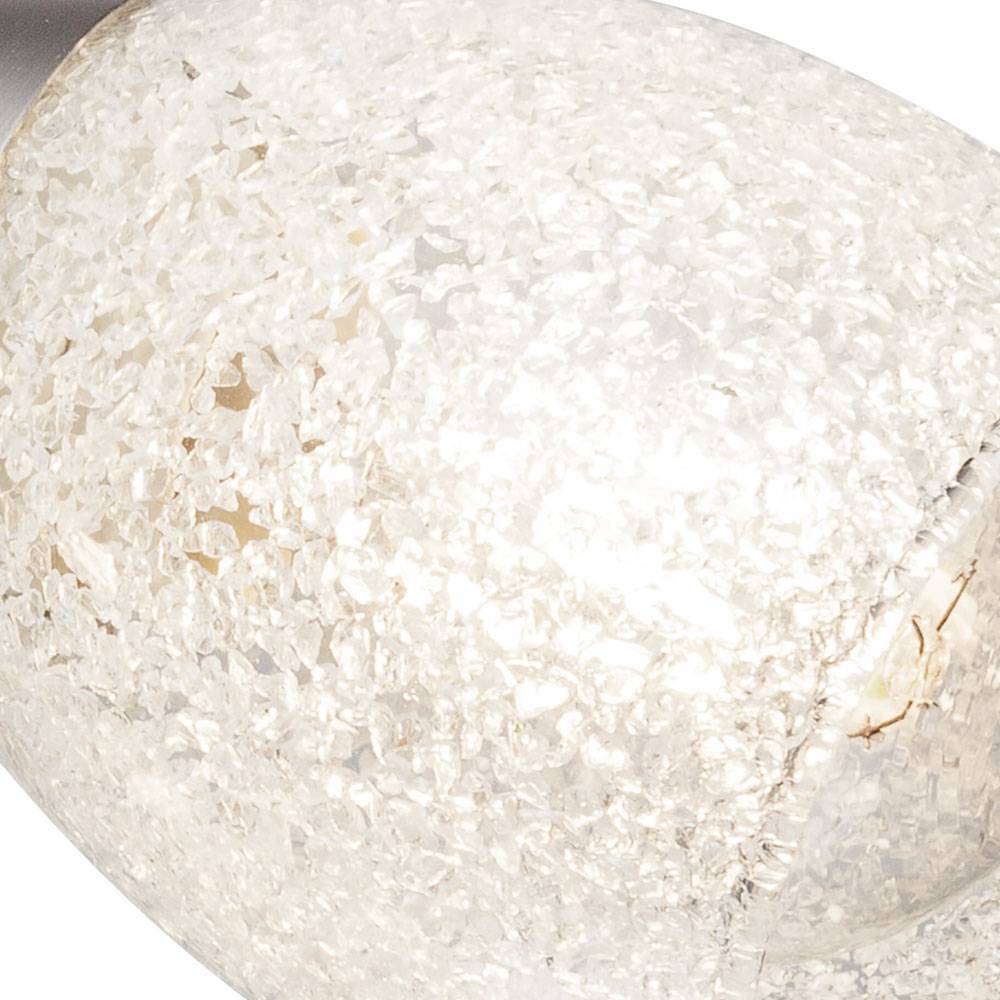 Decken Spot Rondell Leuchte Wohn Gäste Zimmer Kristall Lampe silber schwenkbar