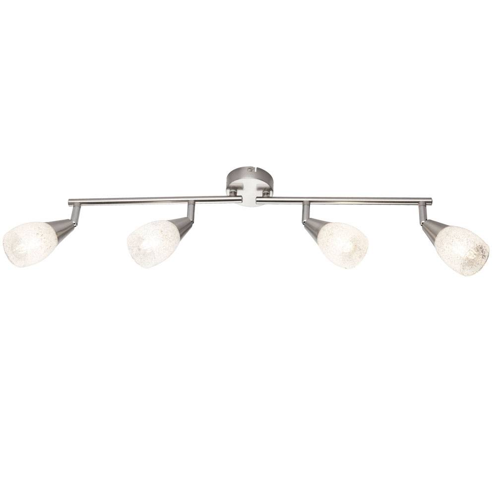 Decken Lampe Gäste Zimmer Glas Kristall Licht Schiene Spot Leuchte verstellbar