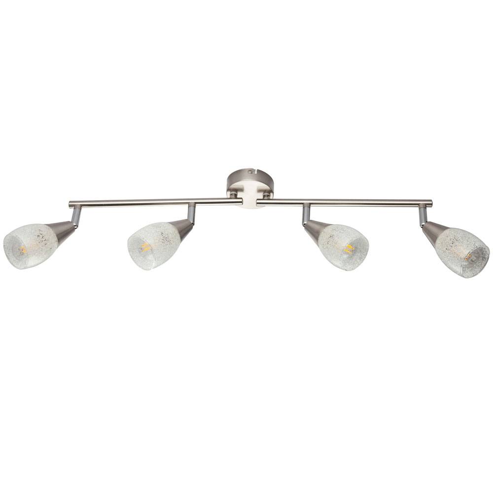 Decken Lampe Gäste Zimmer Glas Kristall Licht Schiene Spot Leuchte verstellbar