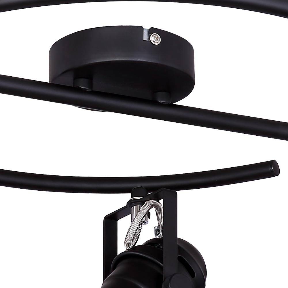 Rondell Decken Strahler Lampe Schlaf Zimmer Schein Werfer verstellbar im Set inkl. LED Leuchtmittel