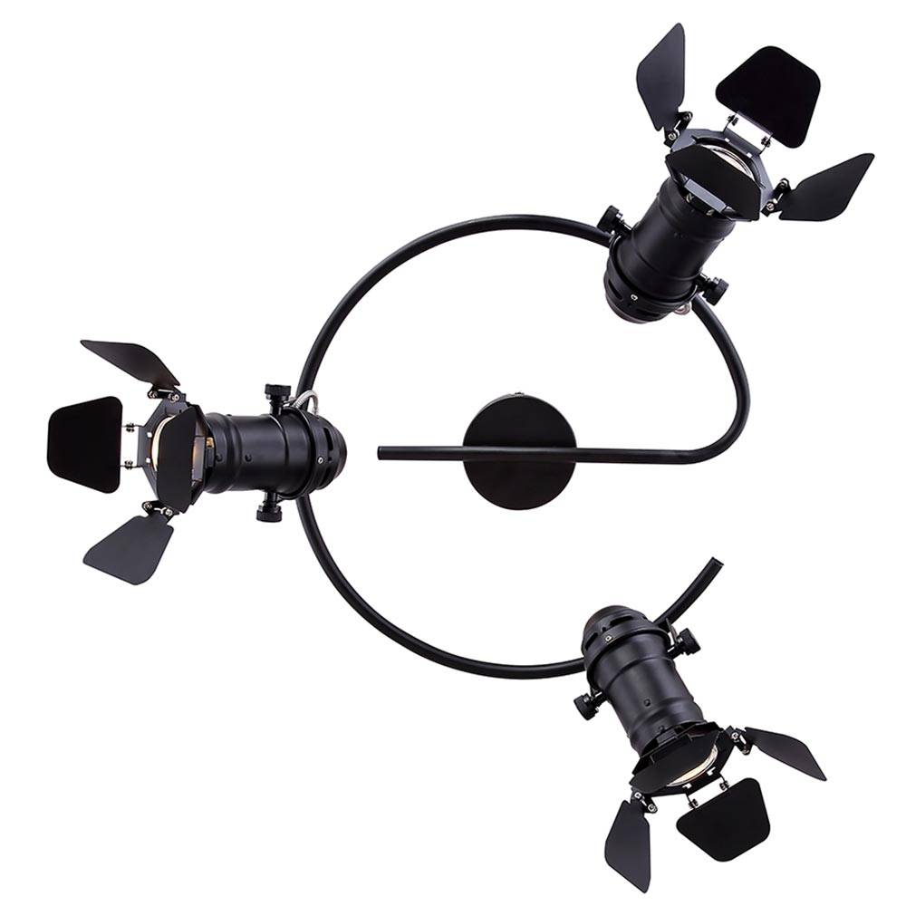 Rondell Decken Strahler Lampe Schlaf Zimmer Schein Werfer verstellbar im Set inkl. LED Leuchtmittel