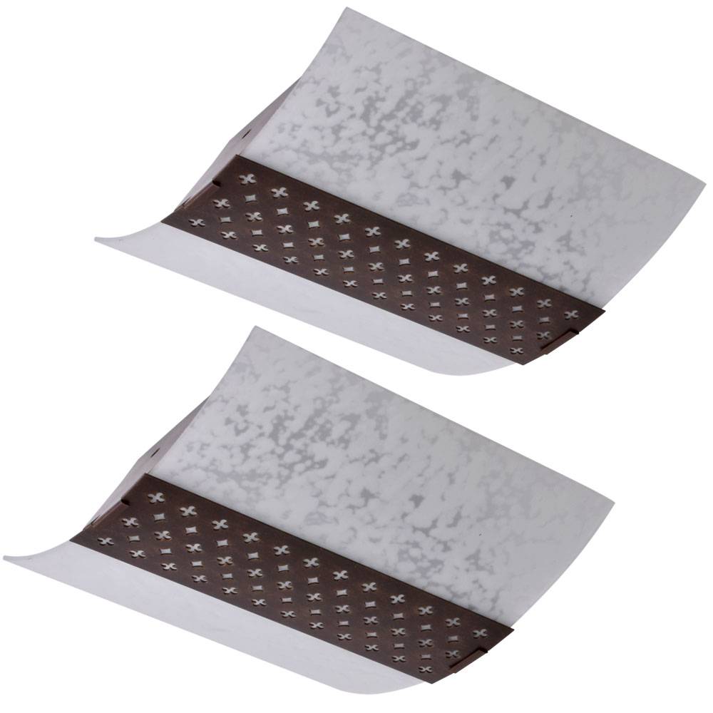 2er Set LED Design Decken Lampe weiß Wohn Zimmer Beleuchtung Glas Strahler