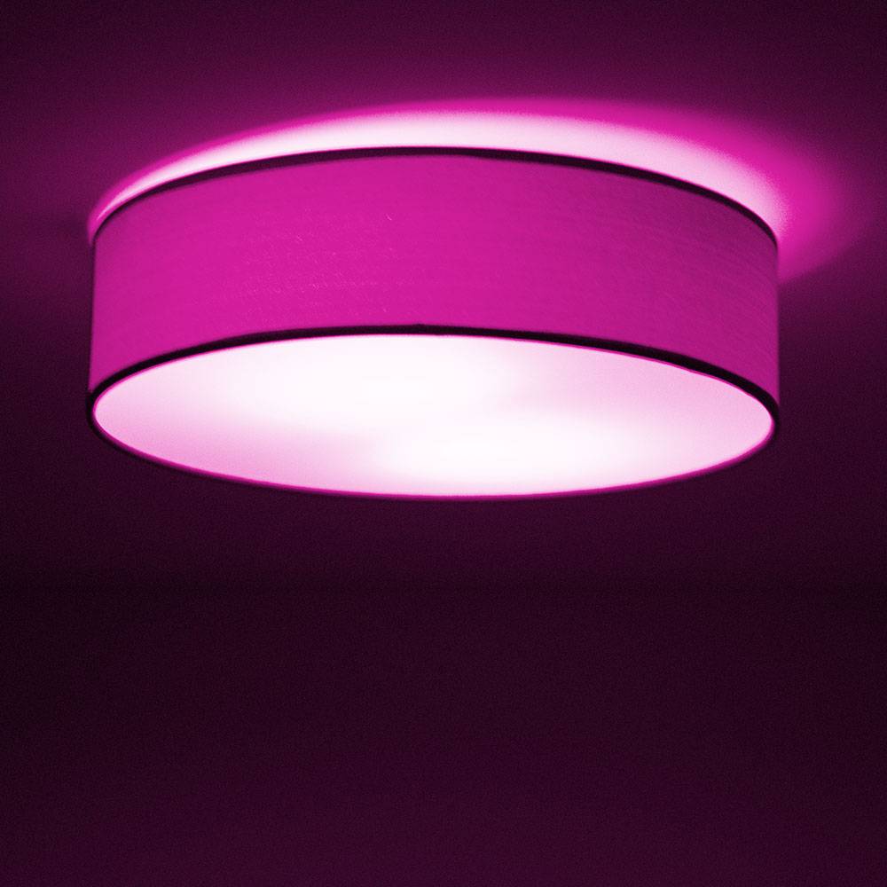 Decken Lampe dimmbar Holz Optik Strahler Leuchte grau Fernbedienung im Set inkl RGB LED Leuchtmittel